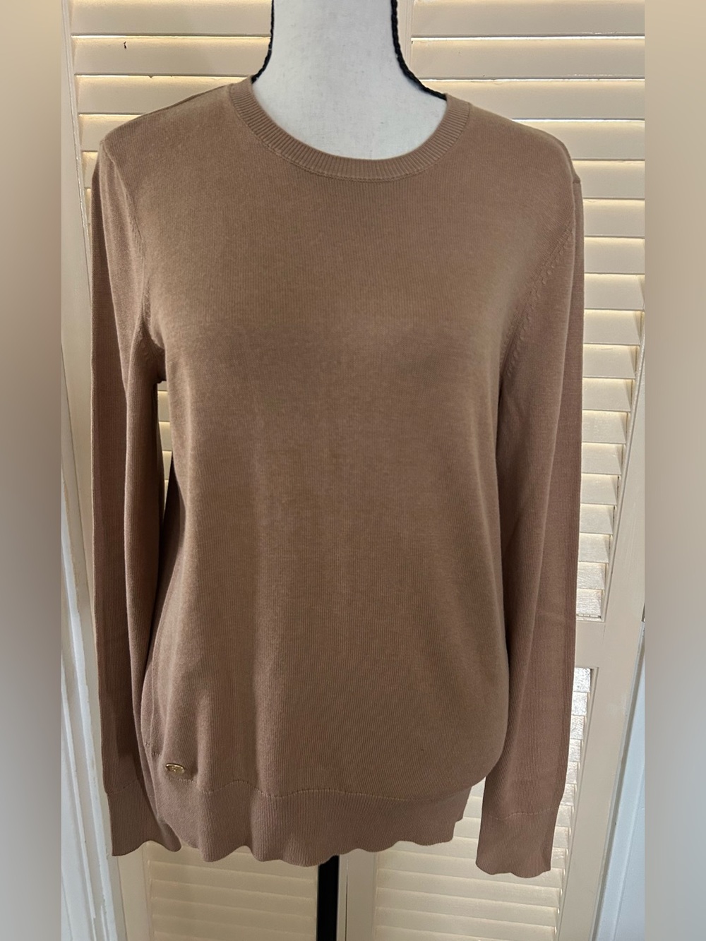 Lauren Ralph Lauren Women's Camel Crewneck Pullover new